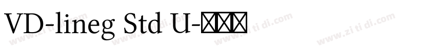 VD-lineg Std U字体转换